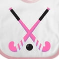thumbnail image 4 of Inktastic Field Hockey Sticks Girls Baby Bib, 4 of 4