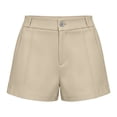 thumbnail image 5 of Utoimkio Women's High Waist Dress Shorts,Button Fly Tailored Shorts, 5 of 8
