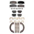 thumbnail image 1 of Transit Auto Front Rear Semi-Metallic Brake Pads and Parking Shoes Kit for Car Dodge Charger with 370mm Diameter Rotor KFN-100834, 1 of 11