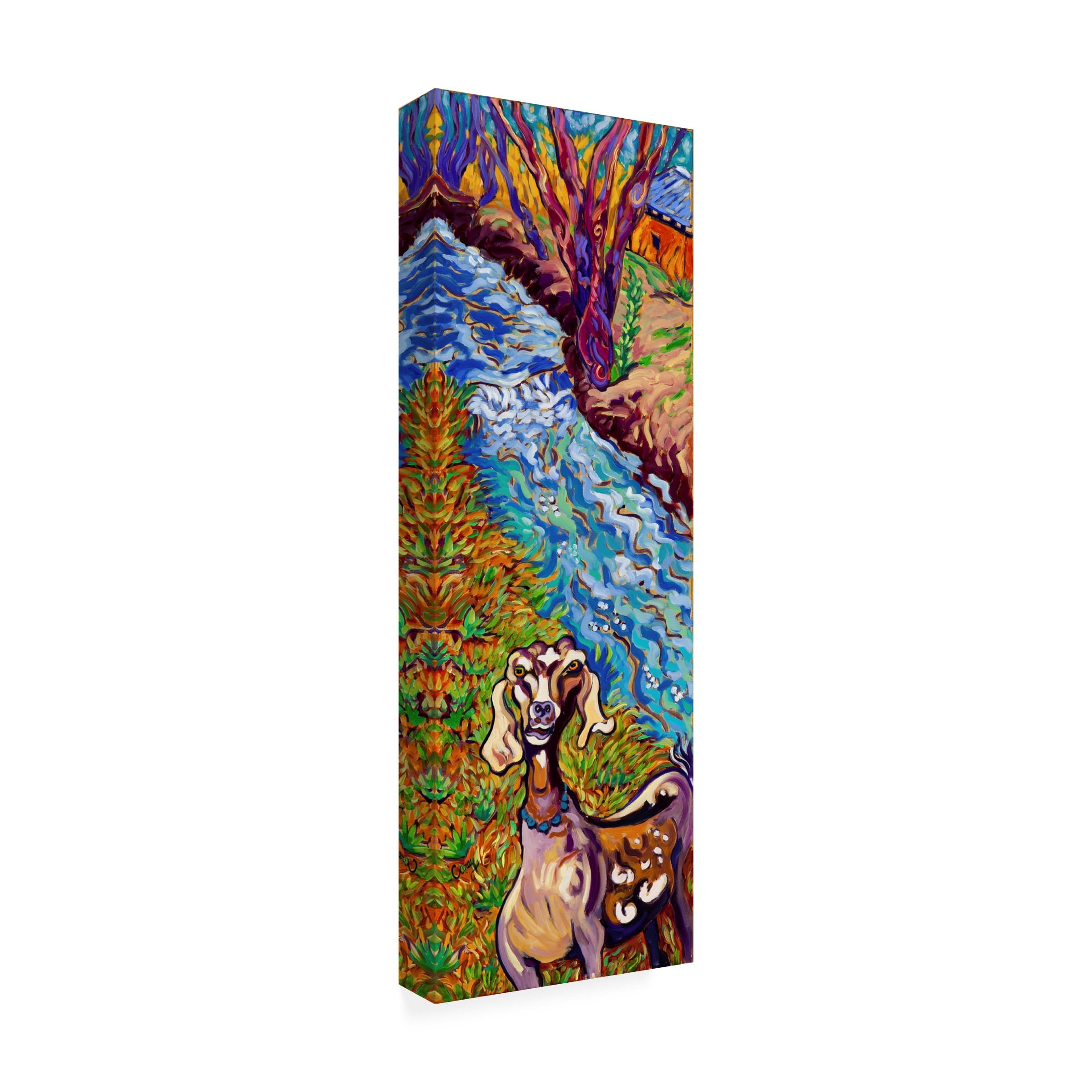 Cathy Carey 'Acequia Goat' Canvas Art
