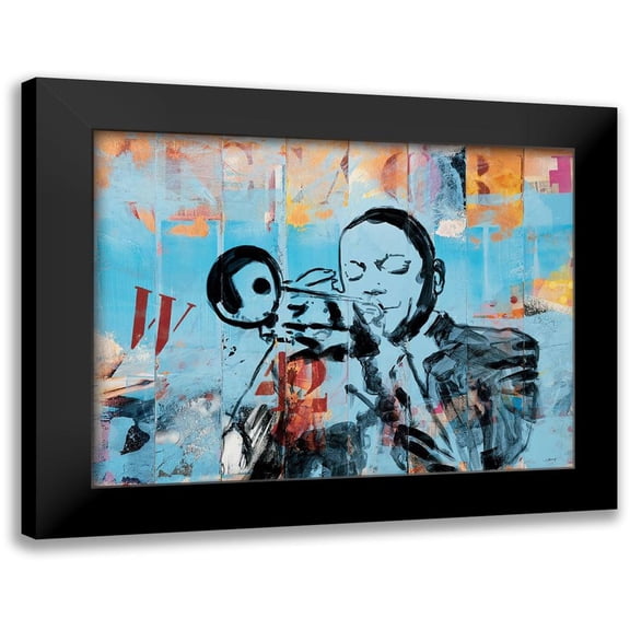 Vieux, Thierry 14x12 Black Modern Framed Museum Art Print Titled - Jazz I