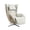 Elder White, variant on NOUHAUS Aurora Genuine Leather Zero Gravity Heat Bluetooth Massage Chair Living Room Bedroom (Elder White)