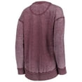 thumbnail image 3 of Women's Pressbox Maroon Mississippi State Bulldogs Vintage Wash Pullover Sweatshirt, 3 of 3