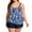 Blue-06, variant on Lopeceal Two Piece Plus Size Tankini Swimsuits for Women Sexy Trendy Flowy Bathing Suits with Shorts Tummy Bathing Suit Swimwear