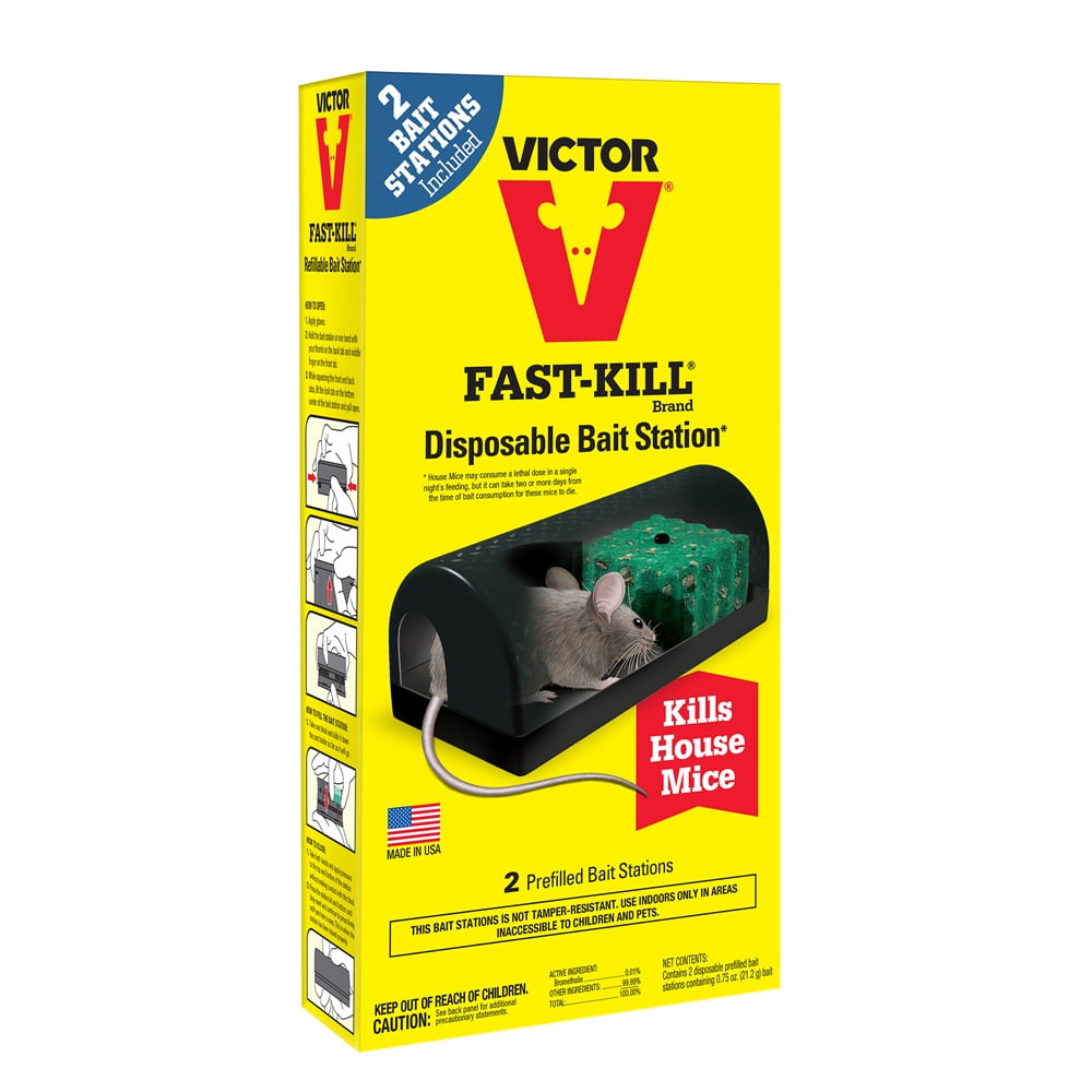 Victor 2-Pack Fast-Kill Disposable Bait Stations