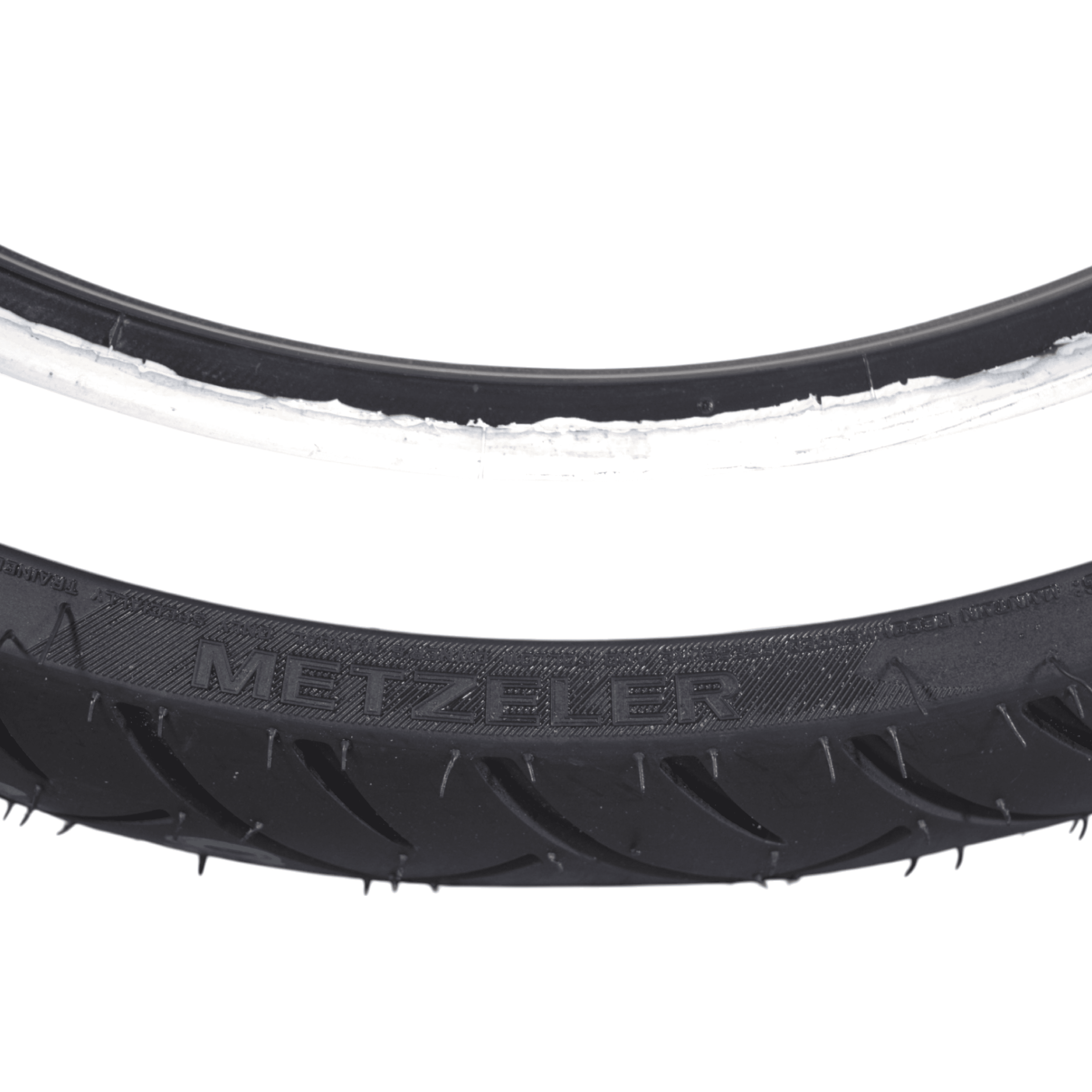 Metzeler ME 888 Marathon Ultra White Wall 100/90-19 Front Tire with Keychain