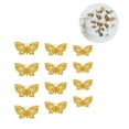 thumbnail image 3 of Wall Stickers Insect-shaped Wall Decals Hollow Paperboard Stickers for Hollow Paperboard Wall Home Decoration, LK03-Gold, 3 of 7