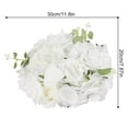 thumbnail image 3 of MONIPA 6 Roses 6 Hydrangeas Silk Flowers Wedding Bouquets Centerpiece Fake Artificial, 3 of 11