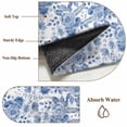 thumbnail image 6 of 3'x5' Area Rugs, Blue Flower Indoor Outdoor Area Rug for Living Room Bedroom, Botanical Farmhouse Watercolor Floral Plant Washable Bathroom Rugs Kitchen Floor Carpet Mats Home Decor Aesthetic, 6 of 8