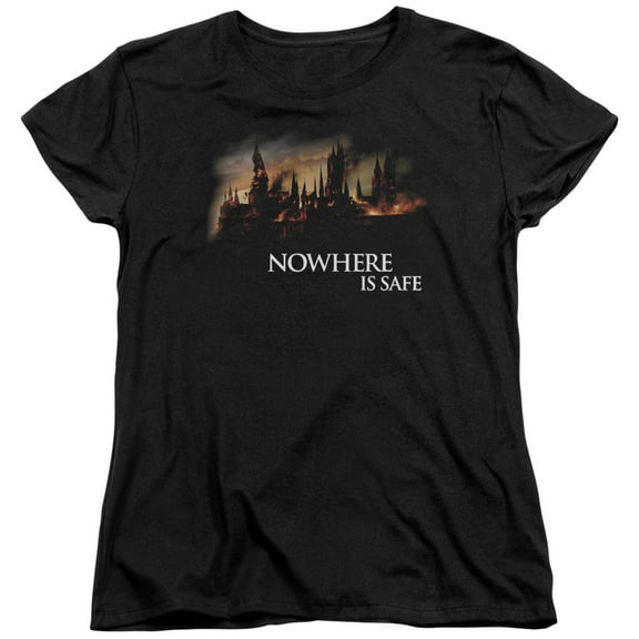Harry Potter - Burning Hogwarts - Women's Short Sleeve Shirt - XX-Large