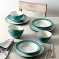 thumbnail image 3 of Noritake Colorwave Turquoise 12-Piece Coupe Dinnerware Set, Service for 4, 3 of 7