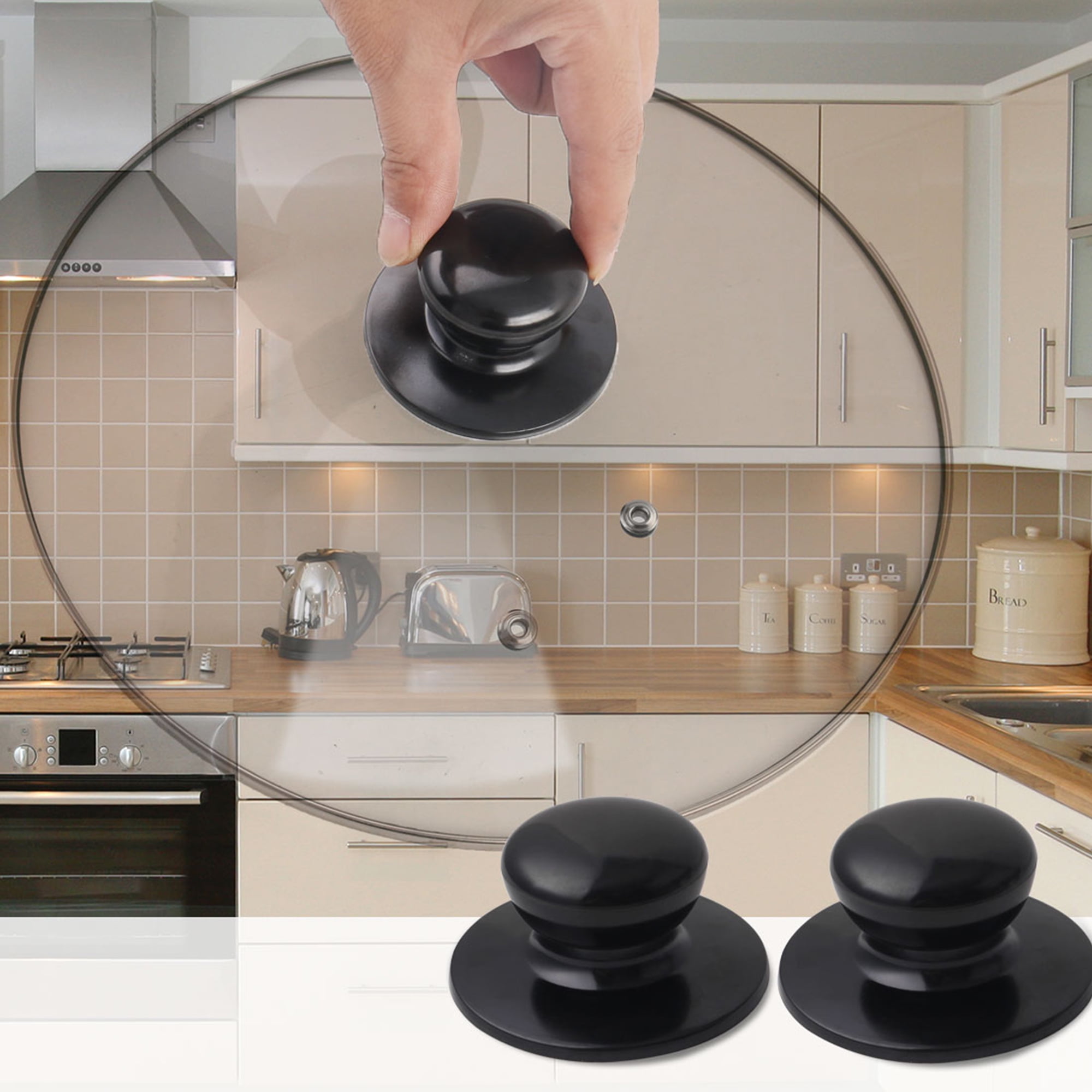 2pcs Plastic Pot Lid Knob Kitchenware Cookware Universal Cover Cap