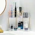 thumbnail image 2 of Lynbm Drawer Organizer Light Toothbrush Holder | No Punching Needed, Washstand Storage Shelf for Toothbrushes, Mouthwash & Cosmetics, 1Pc Storage Rack Storage Containers Deals, 2 of 3