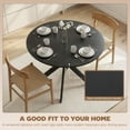 thumbnail image 4 of HOMCOM 39" Round Kitchen Table, Dining Table for Small Spaces, Steel Leg, 4 of 10