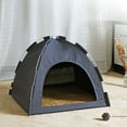 thumbnail image 4 of All Season Pet Tent, Breathable Foldable Cats Dog House with Coolings Mats, 14x14x11in Portable Kitty Puppy Bed for Indoor Outdoor Use, 4 of 6