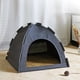 thumbnail image 4 of Fiudx Tienda de Campaña para Mascotas, Elegante Casa para Todas Las Estaciones, Nido Plegable y Transpirable para Gatos, Tela de Lino Cómoda, para Uso En Interiores y Exteriores, Refugio para Perros, 4 of 6