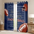 thumbnail image 2 of Erosebridal Eat Sleep Football Black Out Curtains for Kids Teens,Boys Girls Sport Rugby Curtains Pack of 2 (42x63 Each),Super Cozy Room Decor, 2 of 6