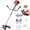 Red 2 in 1, variant on 52cc 2-Cycle Weed Eater Gas Powered, 6-in-1 Weed Wacker, Brush Cutter Gas Trimmer for Grass and Weed, Hedge Trimmer Gas String Trimmer, Edger, Pole Saw & Pruner (2-in-1)