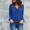 thumbnail image 2 of Dagugfen Plus Size Business Casual Tops for Women Button down Loose Lightweight Formal Long Sleeve Shirts, 2 of 6