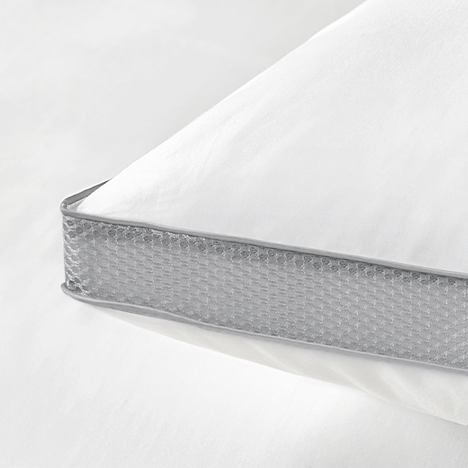 JML Down Alternative Bed Pillow with Brushed Microfiber Cover and Gusset, 2 Pack, King, 20"x36"