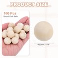 thumbnail image 2 of Uxcell Paquete de 160 Bolas de Madera, Bolas de Madera sin Terminar de 20mm, Perlas Redondas de Madera Dura Sólida de Abeto Natural para Manualidades DIY, Adornos de Navidad, Fabricación de Joyería, 2 of 6