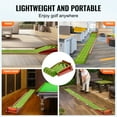 thumbnail image 6 of KFFKFF Golf Putting Mat, Indoor 5-Hole Putting Green, Smooth Golf Practice Aid, Mini Golf Kit with Automatic Ball Return, Alignment Tool, 3 Balls, Wooden Base, Ideal Gift for Home Office Use, 6 of 9