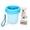 BLUE, variant on Qianruida Dog Paw Washer Dog Paw Cleaner Cup with Two Absorbent Towels Complete Cleaning of the Dog's Feet (Medium, Blue)
