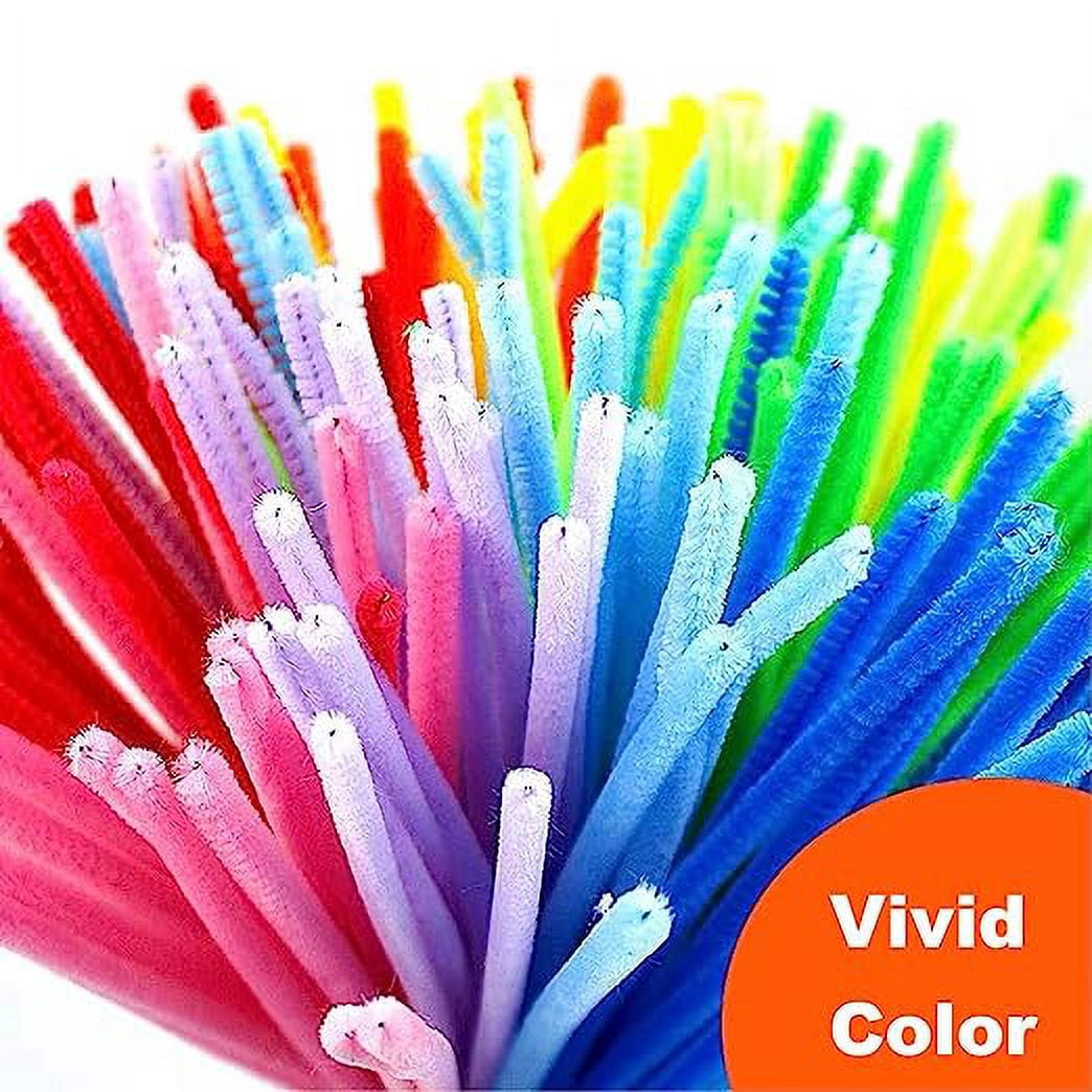 Zhuge 900 Pieces Pipe Cleaners Chenille Stems 6 mm x 12 Inch for DIY Art Craft, Assorted Colors (18 Colors)