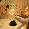 thumbnail image 4 of Ounissouiy Reemplazo de luz nocturna de hierro, interruptor de encendido/apagado con decorativa elegante, lámpara de ambiente para dormitorio y Iluminación y accesorios Ounissouiy HA073763-01B, 4 of 6