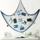 thumbnail image 5 of Decoración de Red de Pesca en Cuerda de Algodón para Pared | Estilo Marítimo Mediterráneo | Red para Fotos para Fiesta, Dormitorio, Sala | Tejido a Mano, Lavable a Máquina | Blanco Azul Beige, 5 of 6