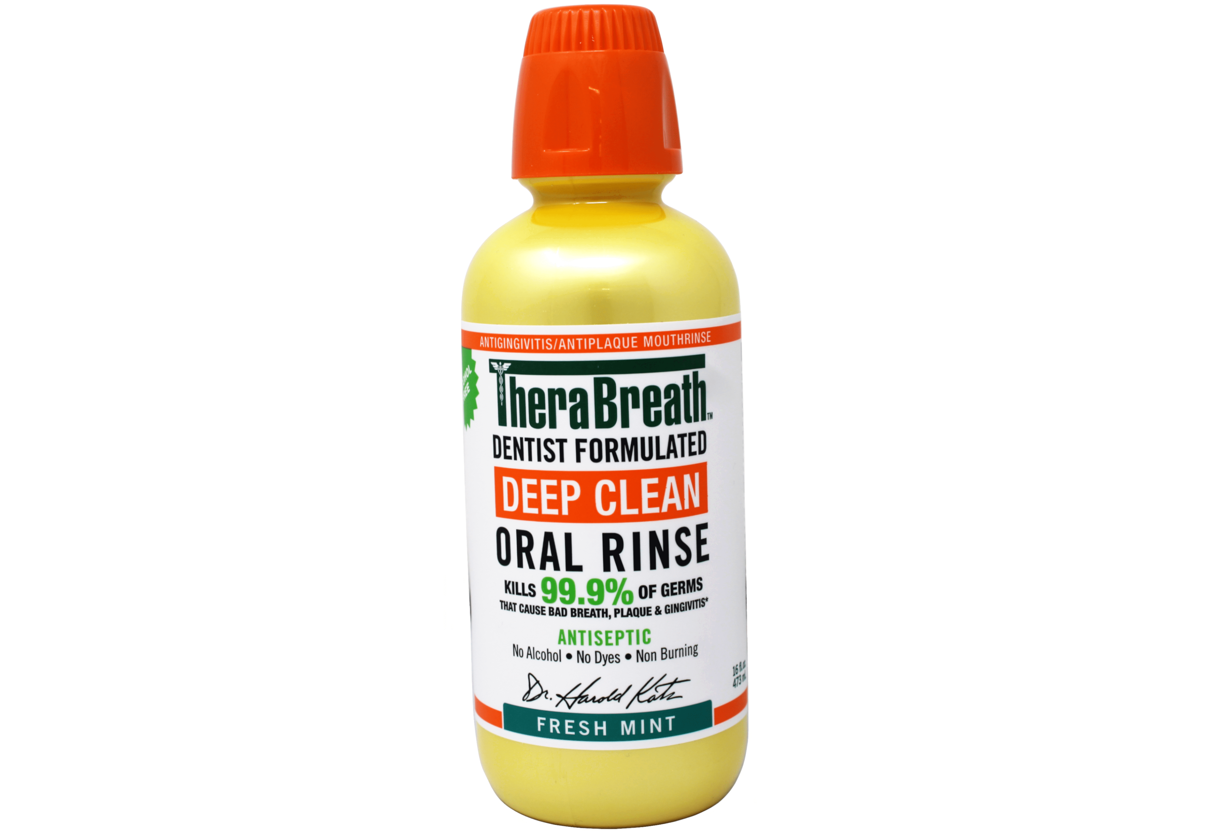 6 Pack - TheraBreath Deep Clean Mouthwash, Alcohol Free, Fresh Mint, 16 fl oz