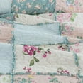 thumbnail image 6 of Chezmoi Collection Abbi 2-Piece Multicolor Blue Shabby Chic Bedding Twin Quilt Set Pre-Washed Cotton Floral Coverlet Bedspread Ruffled Patchwork Quilt, Twin Size, 6 of 8
