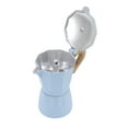 thumbnail image 1 of YUMILI Cafetière Moka - 300 ML 6 Tasses en Alliage d'aluminium Moka cafetière Italienne sur la cuisinière, Bouilloire à café Moka Pot pour la Maison café Bureau Camping Pique-Nique, 1 of 8