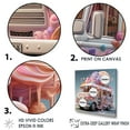 thumbnail image 3 of Designart "Soft Hued Ice Cream Vendor III" Truck Floater Framed Wall Art Living Room, 3 of 5