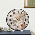 thumbnail image 4 of Yayeee Wall Clock Battery Operated 9.5" Silent Quartz Non-Ticking for Living Room Decor, Lace and Floral, 4 of 8