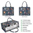 thumbnail image 2 of Large Capacity Tote Bag,Pioneer Flower Floral Print Pattern Handbag Fashion Luxury Tote Bag,15.7"x13"x 5.1" Inches,Laptop Compatible, 2 of 6