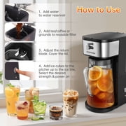 Iced Tea Machine with Reusable Filter Basket 3QT