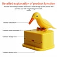 thumbnail image 2 of Toothpick Box Toothpick Storage Case Automatic toothpick automatic box automatic box Dispenser Bird Shape ABS Plastic Holder, Yellow, 2 of 7