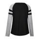 thumbnail image 1 of Tops Para Mujer Camisas de Manga Larga Empalme de Otoño Cuello en V Colores Contrastantes Mangas Raglán Camisa de Fondo de Punto Odeerbi ODB151121, 1 of 7