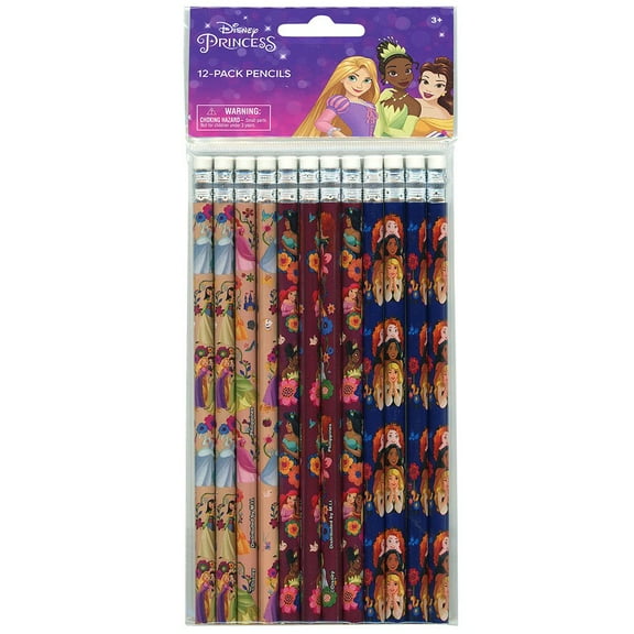 Disney 24 Count Pencils in Poly Bag & Header, 2 Pack