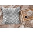 thumbnail image 2 of Abstract Fluffy Throw Pillow Cushion Cover, Trippy Fractal Geometrical Rounded Square Shapes Minimalist Artisan Pattern, Rectangle Accent Pillow Case, 36" x 16", Black and White, by Ambesonne, 2 of 5
