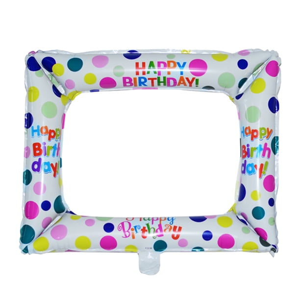 Billuyoard El globo rosado de la hoja de 21 pulgadas para la fiesta de cumpleaños hincha el globo de Mylar Mylar Kits de decoración para fiestas Blanco 21 pulgadas
