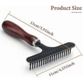 thumbnail image 2 of Dematting Comb For Dogs, Pet Dog Grooming Rake, Undercoat Rake Large, Pet Grooming Brush, Undercoat Grooming Rake For Removing Tangle And Dead Hair, 2 of 5