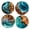 🍒 Multicolor_Hot#6713, variant on Wood Drink Coasters 4 Piece Set, Ocean & Tropical Wood Grain Cup Mat, Heat Insulating Wooden Coaster, 10x10cm Square Multicolor Table Protection