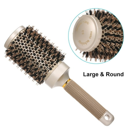 Large Round Brush for Woman Blow Drying Hair Brush with Antistatic ...