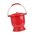 thumbnail image 3 of TOOYFUL Chamber Pot al Pot Thickened Toilet Portable Bedpan Spittoon al with Lid for Adults Children Home Use Women Men Elder red, 3 of 9