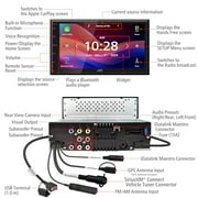 JVC KW-M595BT Digital Car Stereo (50W x 6-Ch), Apple CarPlay & Android Auto Compatible, Bluetooth-Enabled Head Unit with 6.8 LCD Display, Single DIN Touchscreen Car Stereo with USB Mirroring
