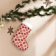 thumbnail image 7 of Balery Strawberries Pattern Christmas Stockings with Initials, 18" Large Knit Christmas Stocking,Xmas Stocking for Kids, Holiday and Family Stocking, 7 of 7