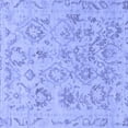 thumbnail image 1 of Ahgly Company Machine Washable Indoor Square Oriental Blue Traditional Area Rugs, 6' Square, 1 of 4