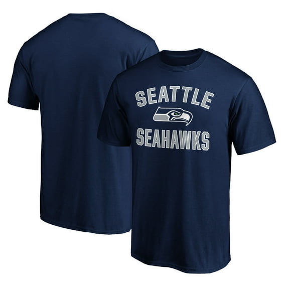 Men's Fanatics College Navy Seattle Seahawks Victory Arch T-Shirt
